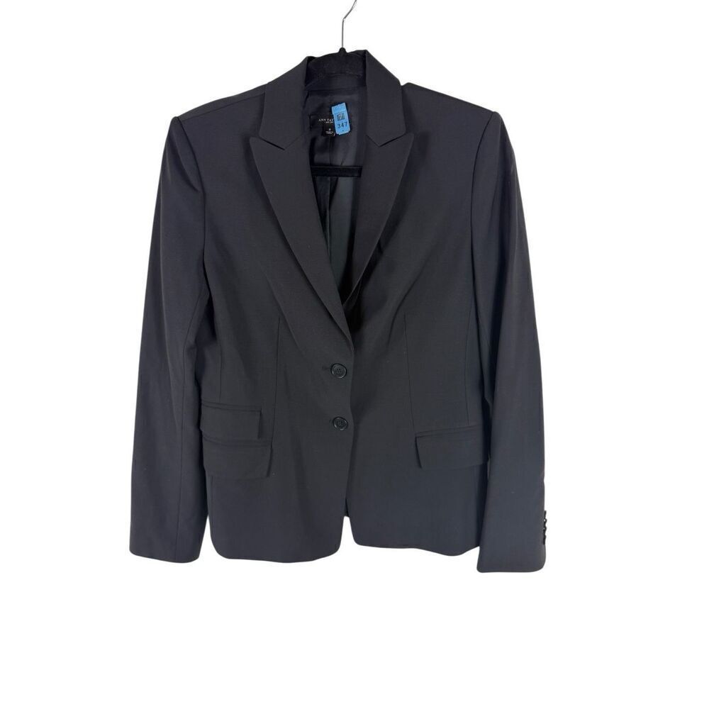 Ann Taylor Black All Season Wool Blazer- size 8